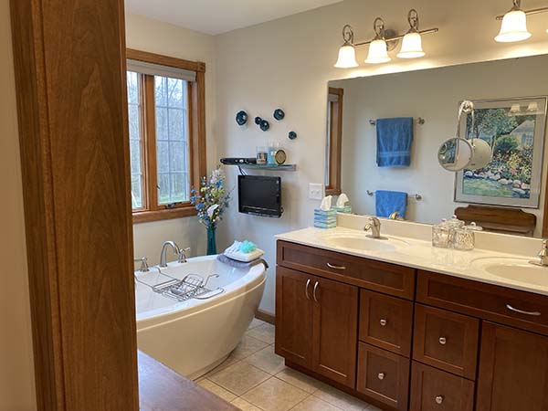 White Cultured Marble Double Bowl sink