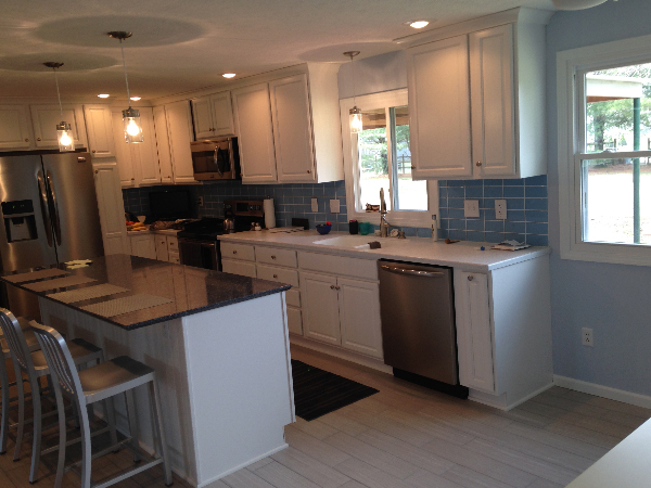 kitchen white, remodeled 