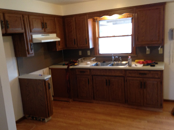 kitchen dark, remodeled