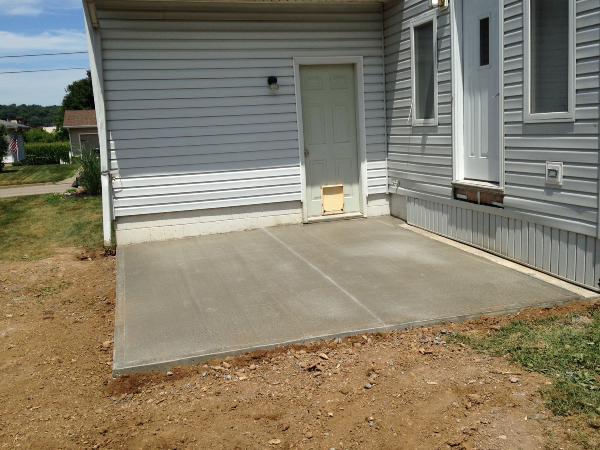 Concrete patio