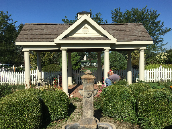 Four sided cedar pergola in Pickerington Ohio