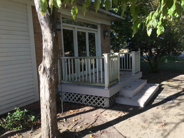 Rear porch and side porch floor replacement