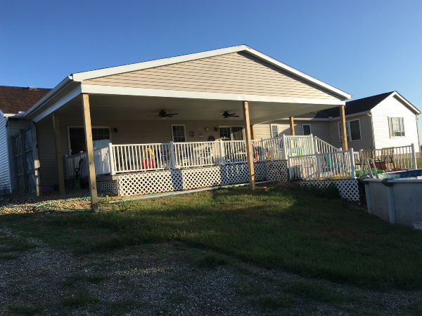 roof over composite deck